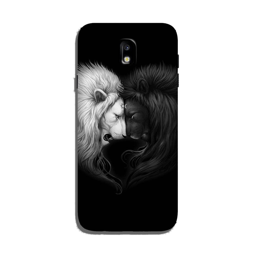 Dark White Lion Case for Galaxy J5 Pro  (Design - 140)