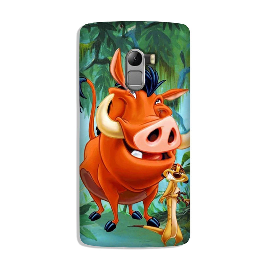 Timon and Pumbaa Mobile Back Case for Lenovo K4 Note (Design - 305)