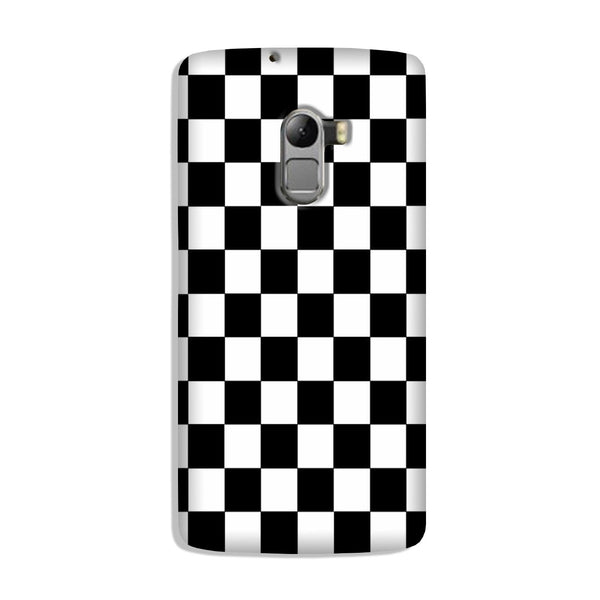 Black White Boxes Mobile Back Case for Lenovo K4 Note (Design - 372)