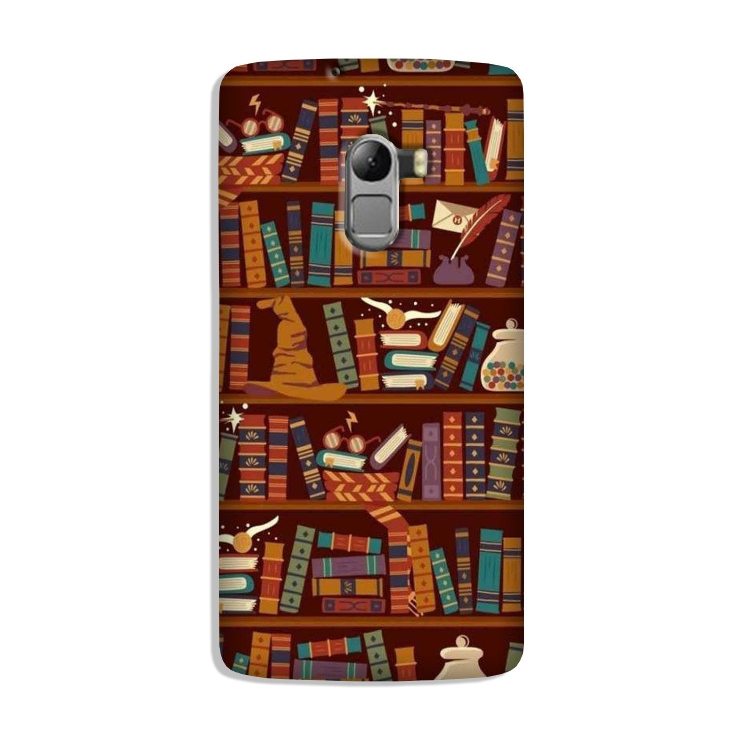 Book Shelf Mobile Back Case for Lenovo K4 Note (Design - 390)