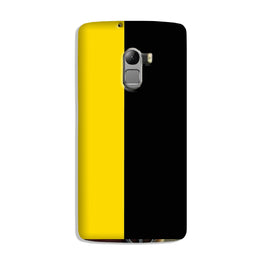 Black Yellow Pattern Mobile Back Case for Lenovo K4 Note (Design - 397)