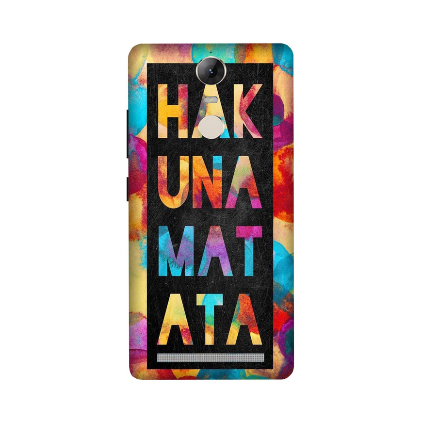 Hakuna Matata Mobile Back Case for Lenovo Vibe K5 Note (Design - 323)