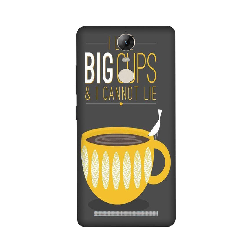 Big Cups Coffee Mobile Back Case for Lenovo Vibe K5 Note (Design - 352)
