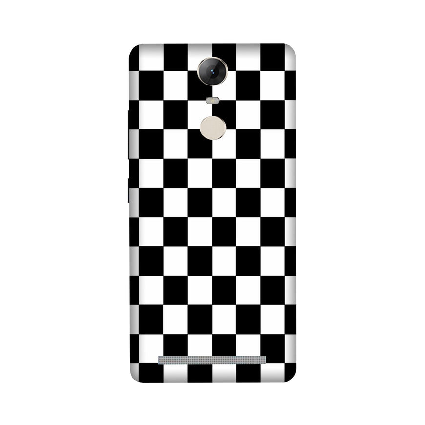 Black White Boxes Mobile Back Case for Lenovo Vibe K5 Note (Design - 372)