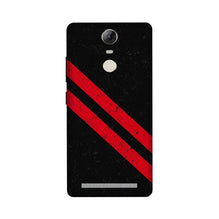 Black Red Pattern Mobile Back Case for Lenovo Vibe K5 Note (Design - 373)