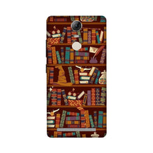 Book Shelf Mobile Back Case for Lenovo Vibe K5 Note (Design - 390)