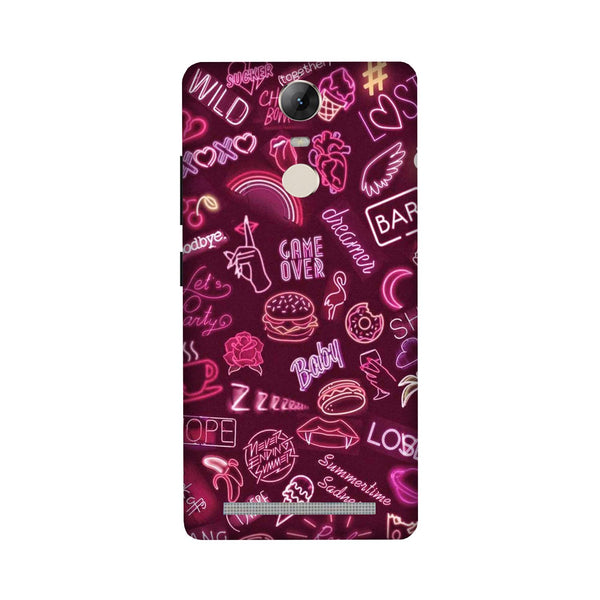 Party Theme Mobile Back Case for Lenovo Vibe K5 Note (Design - 392)