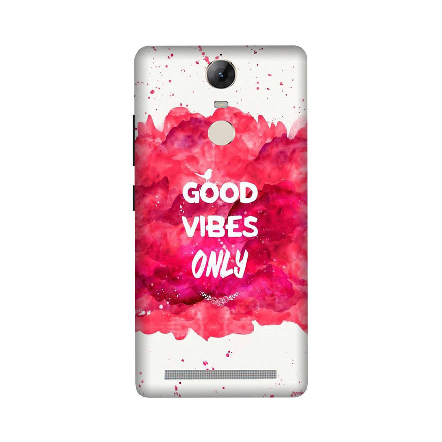 Good Vibes Only Mobile Back Case for Lenovo Vibe K5 Note (Design - 393)