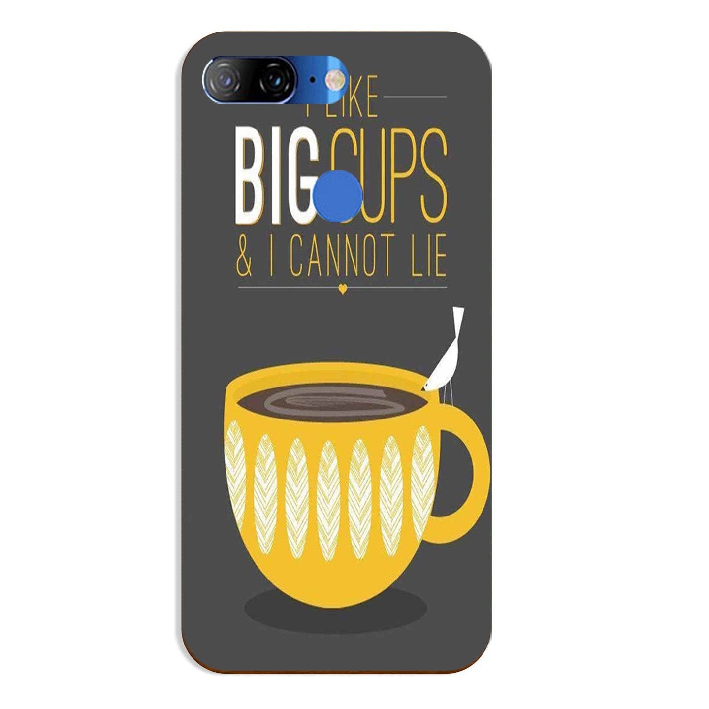 Big Cups Coffee Mobile Back Case for Lenovo K9 / K9 Plus (Design - 352)