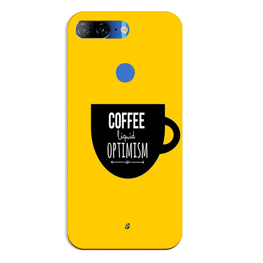 Coffee Optimism Mobile Back Case for Lenovo K9 / K9 Plus (Design - 353)