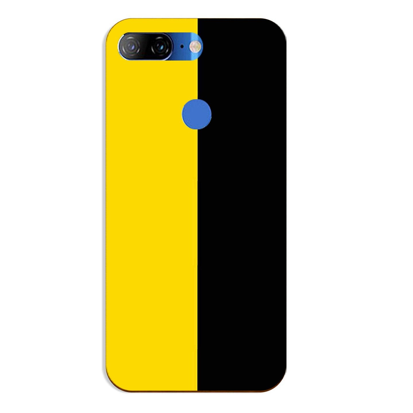 Black Yellow Pattern Mobile Back Case for Lenovo K9 / K9 Plus (Design - 397)