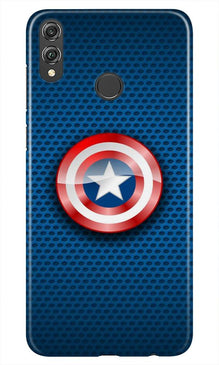 Captain America Shield Mobile Back Case for Lenovo A6 Note (Design - 253)