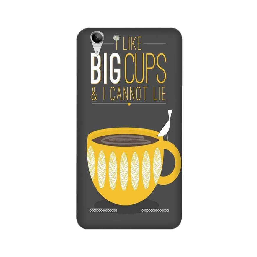 Big Cups Coffee Mobile Back Case for Lenovo K5 / K5 Plus (Design - 352)