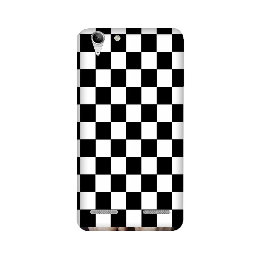 Black White Boxes Mobile Back Case for Lenovo K5 / K5 Plus (Design - 372)