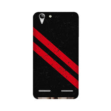 Black Red Pattern Mobile Back Case for Lenovo K5 / K5 Plus (Design - 373)