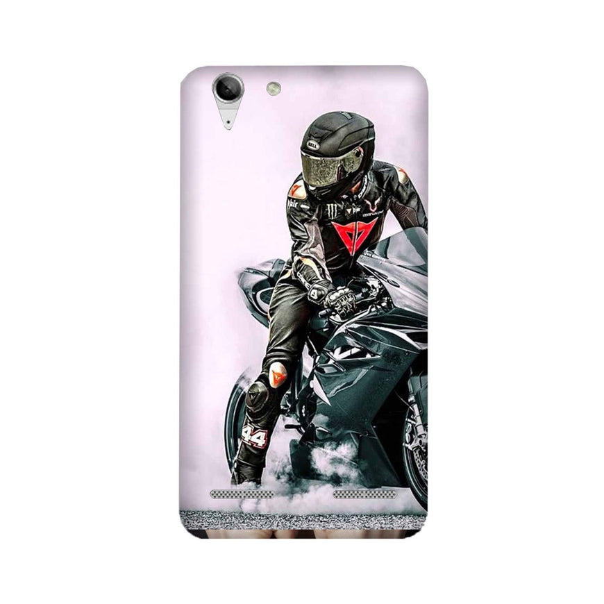 Biker Mobile Back Case for Lenovo K5 / K5 Plus (Design - 383)
