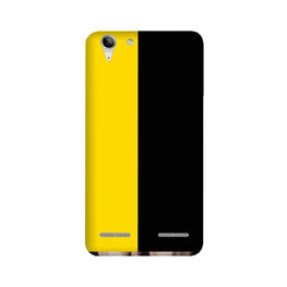 Black Yellow Pattern Mobile Back Case for Lenovo K5 / K5 Plus (Design - 397)