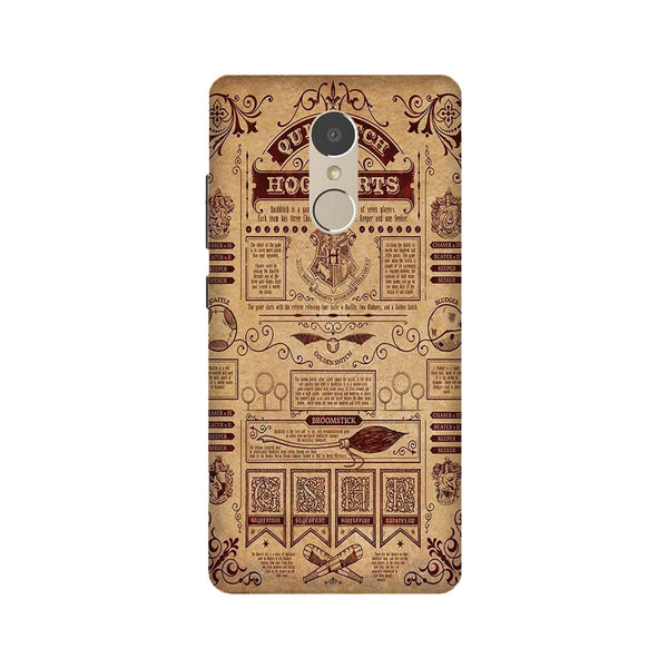 Hogwarts Mobile Back Case for Lenovo K6 / K6 Power (Design - 304)