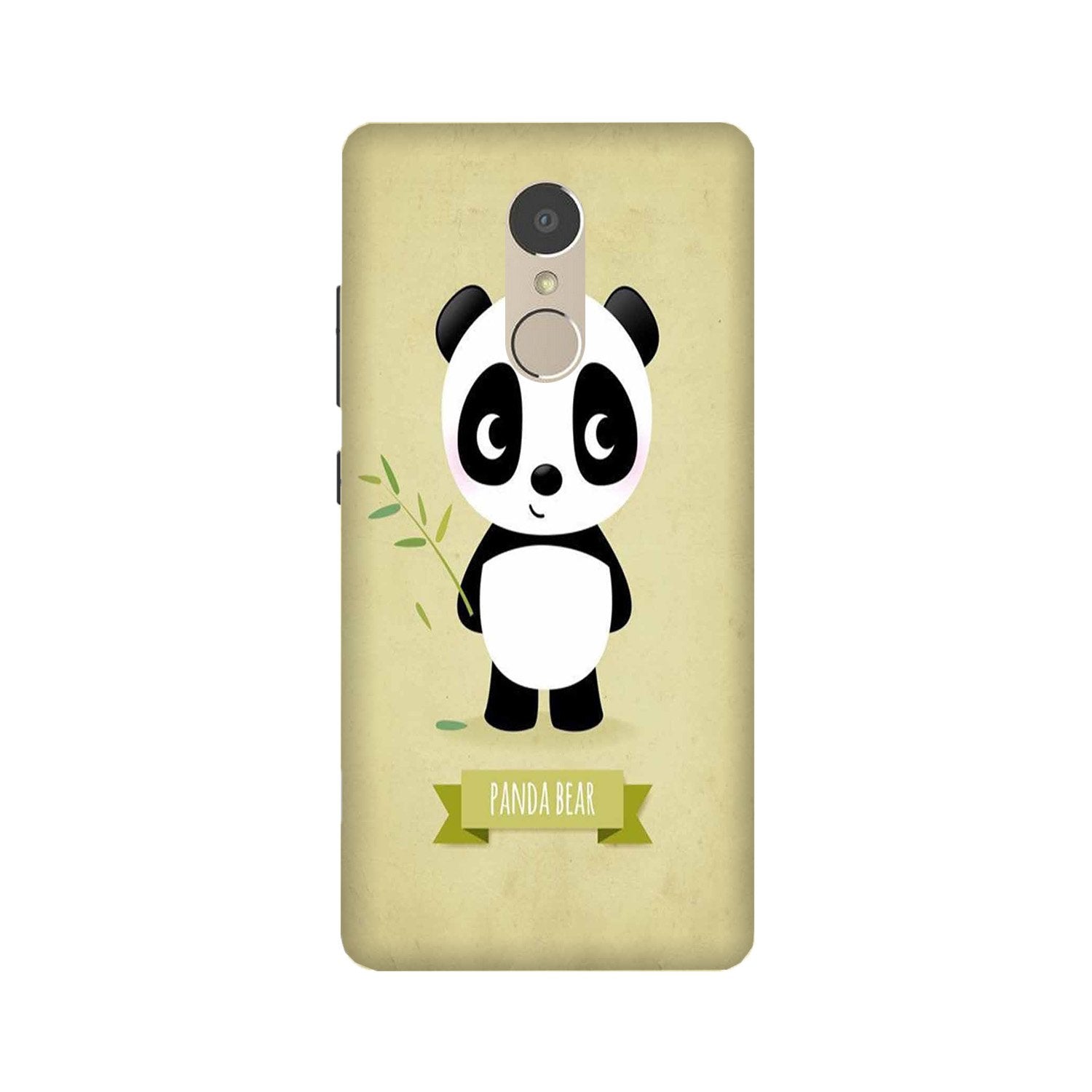 Panda Bear Mobile Back Case for Lenovo K6 Note (Design - 317)