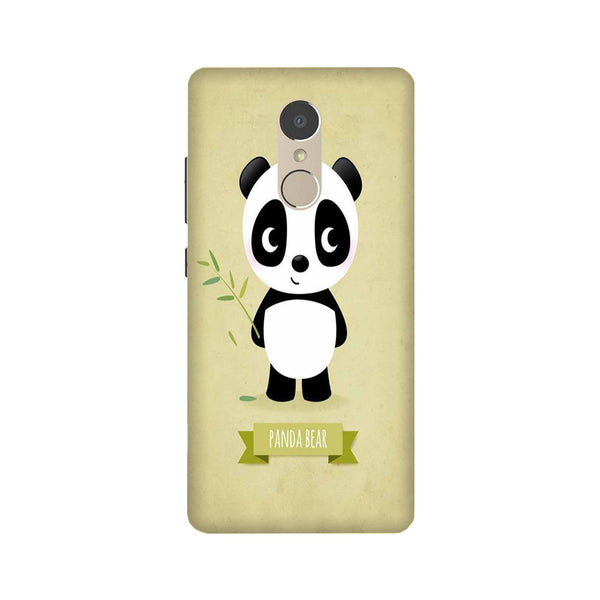 Panda Bear Mobile Back Case for Lenovo K6 / K6 Power (Design - 317)
