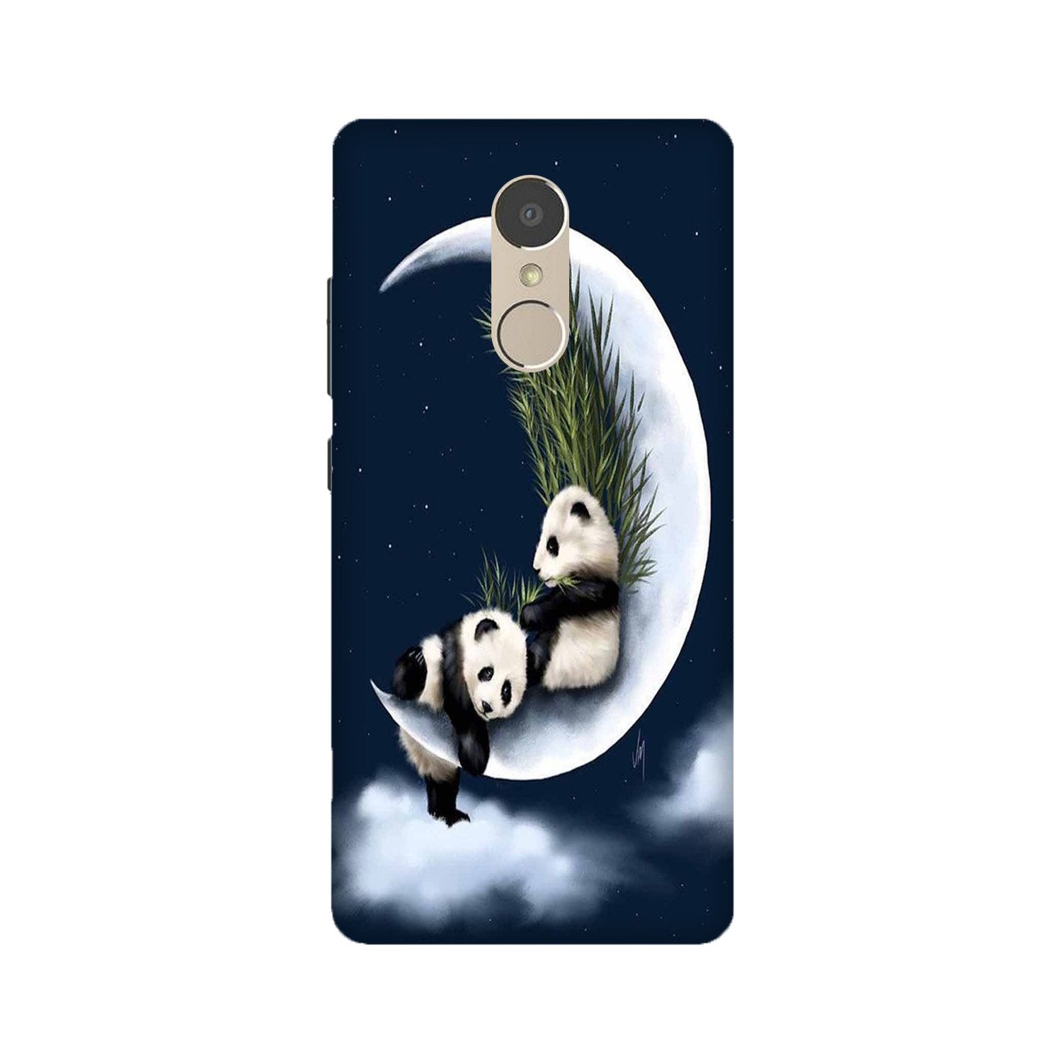 Panda Moon Mobile Back Case for Lenovo K6 / K6 Power (Design - 318)