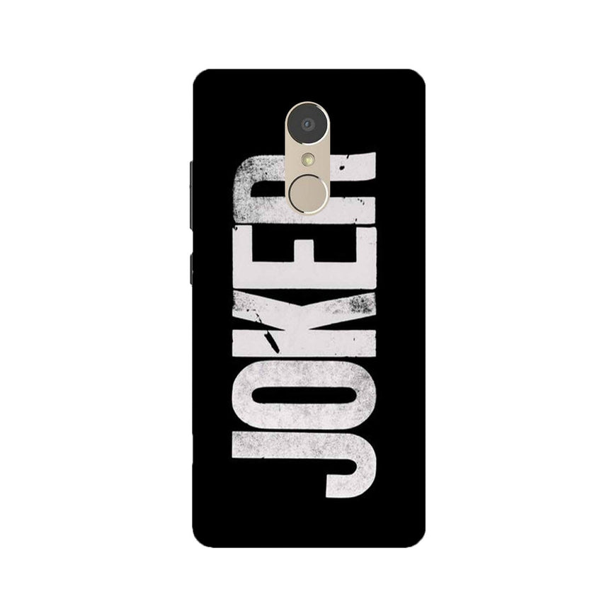 Joker Mobile Back Case for Lenovo K6 Note (Design - 327)