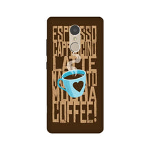 Love Coffee Mobile Back Case for Lenovo K6 Note (Design - 351)