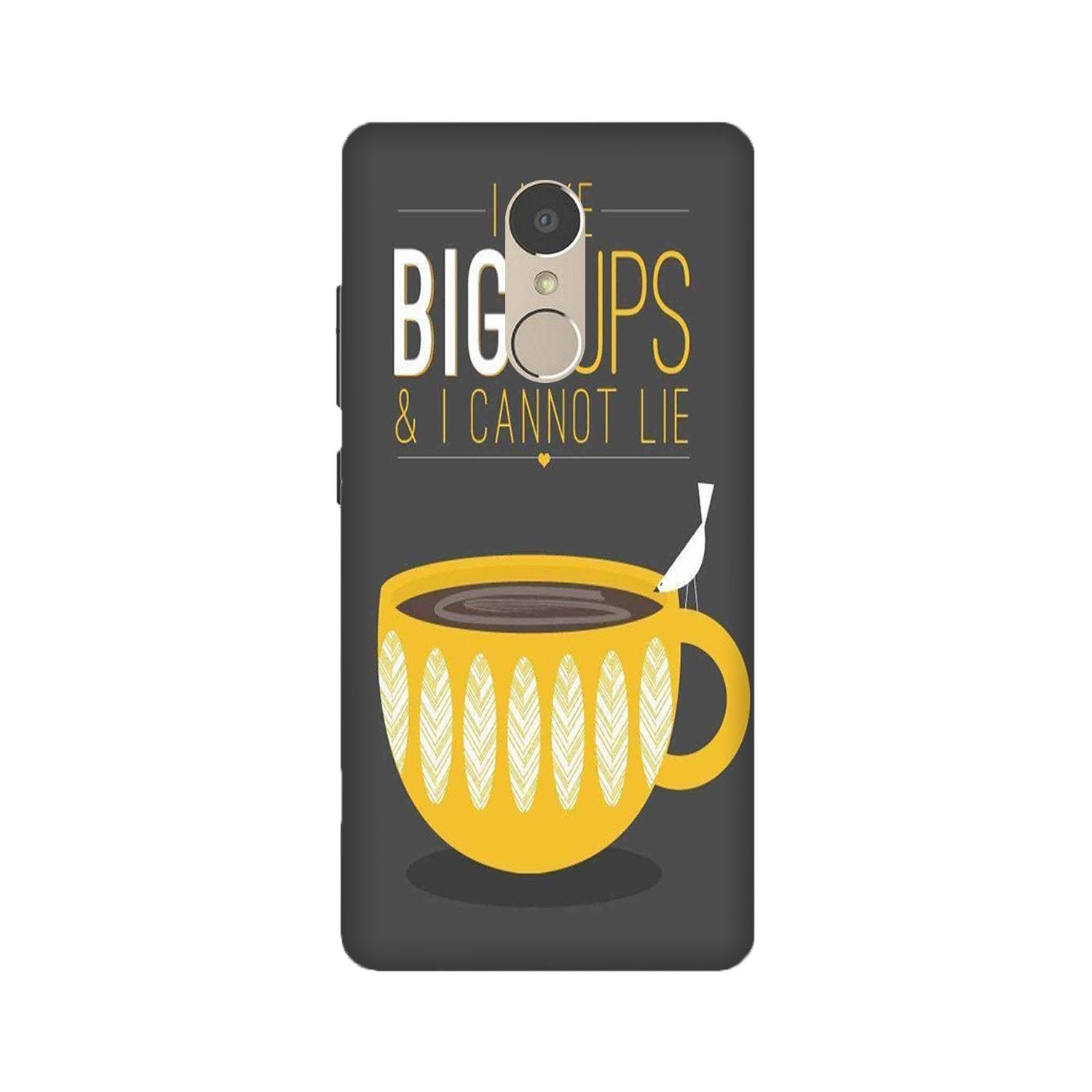 Big Cups Coffee Mobile Back Case for Lenovo K6 Note (Design - 352)
