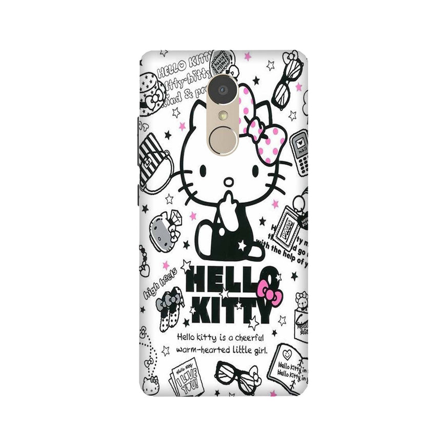 Hello Kitty Mobile Back Case for Lenovo K6 Note (Design - 361)