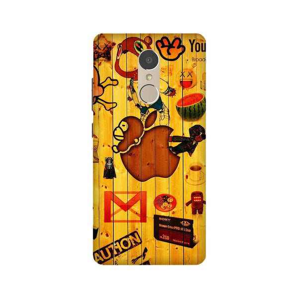 Wooden Texture Mobile Back Case for Lenovo K6 / K6 Power (Design - 367)