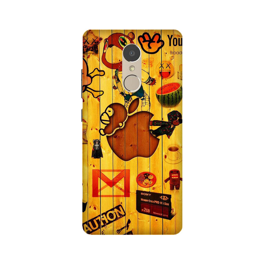 Wooden Texture Mobile Back Case for Lenovo K6 Note (Design - 367)