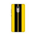 Black Yellow Pattern Mobile Back Case for Lenovo K6 Note (Design - 377)