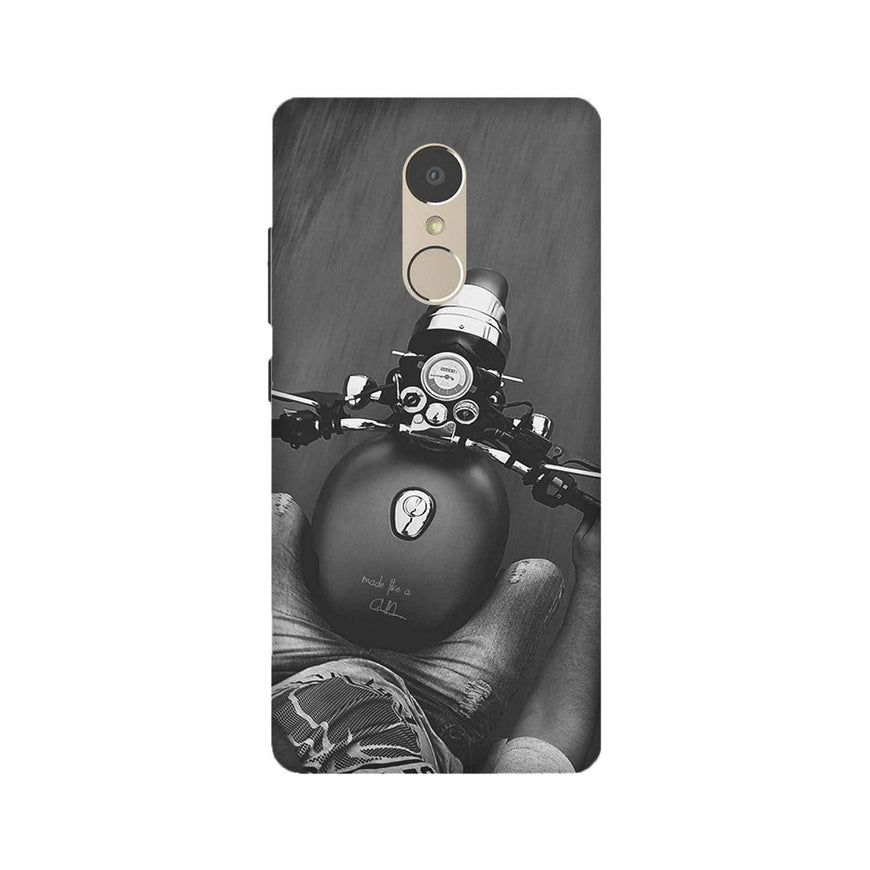 Royal Enfield Mobile Back Case for Lenovo K6 Note (Design - 382)