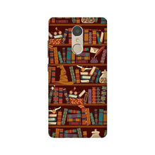 Book Shelf Mobile Back Case for Lenovo K6 Note (Design - 390)