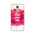 Good Vibes Only Mobile Back Case for Lenovo K6 Note (Design - 393)
