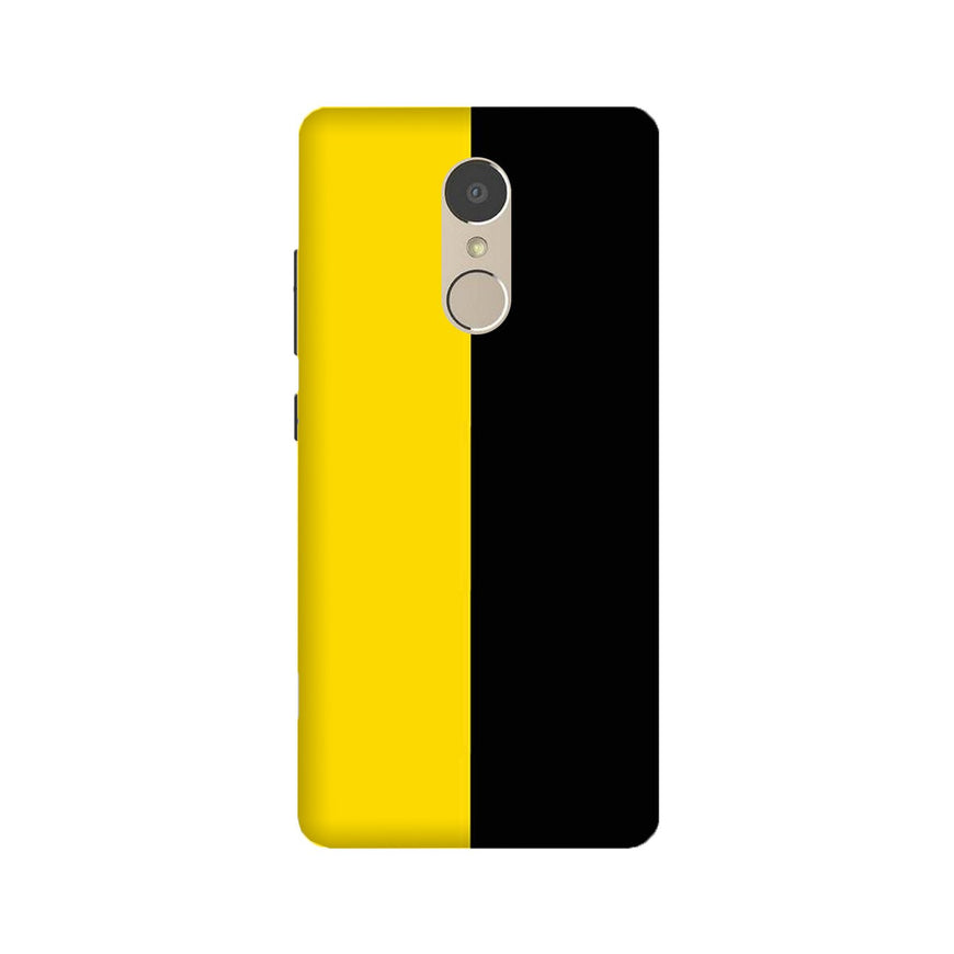 Black Yellow Pattern Mobile Back Case for Lenovo K6 / K6 Power (Design - 397)