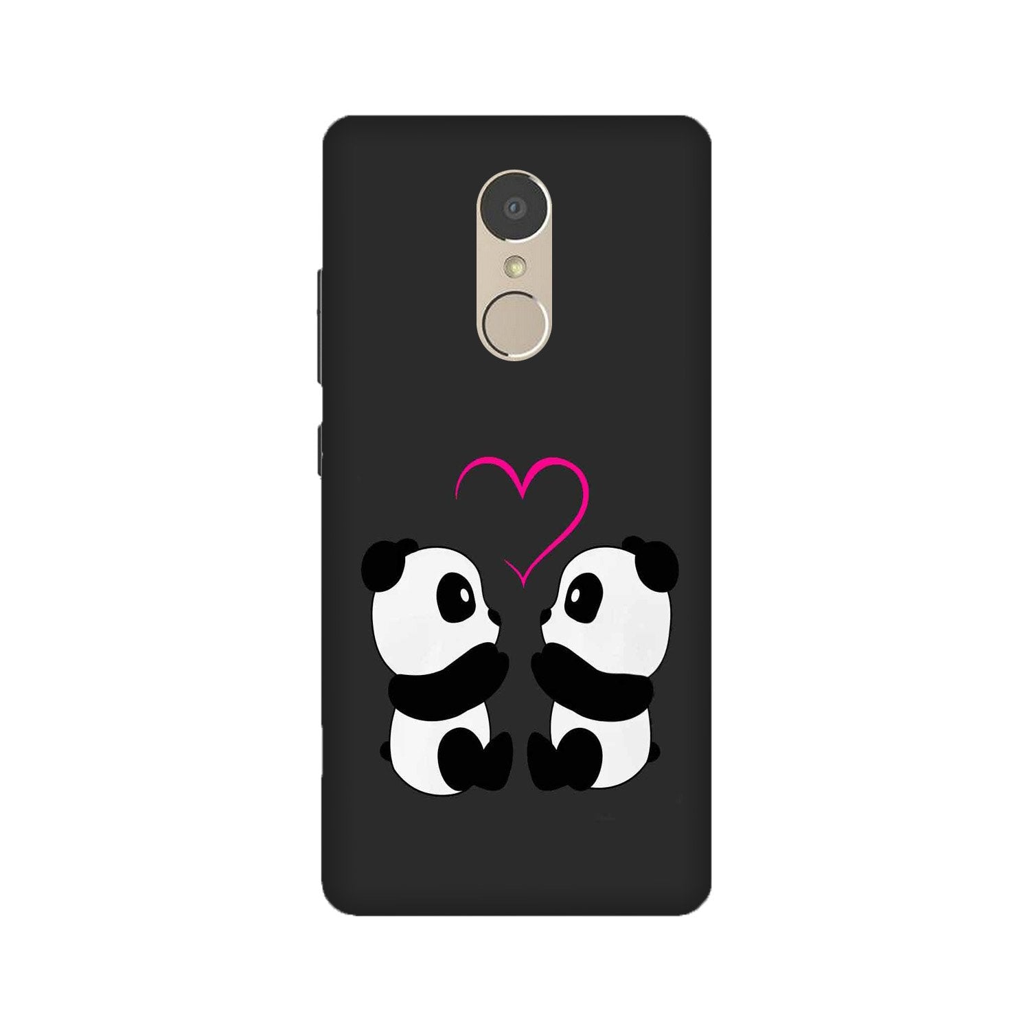 Panda Love Mobile Back Case for Lenovo K6 / K6 Power (Design - 398)