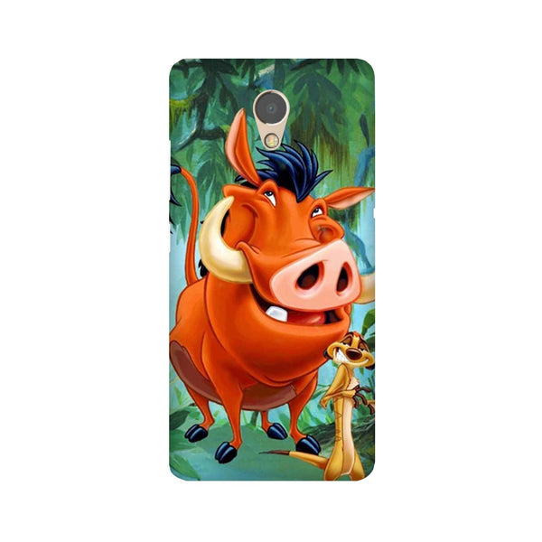 Timon and Pumbaa Mobile Back Case for Lenovo P2 (Design - 305)