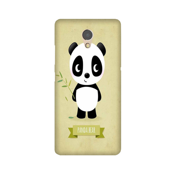 Panda Bear Mobile Back Case for Lenovo P2 (Design - 317)