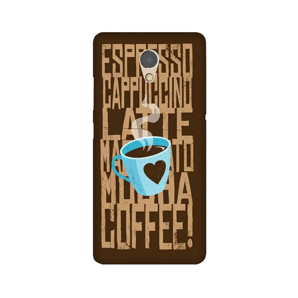 Love Coffee Mobile Back Case for Lenovo P2 (Design - 351)