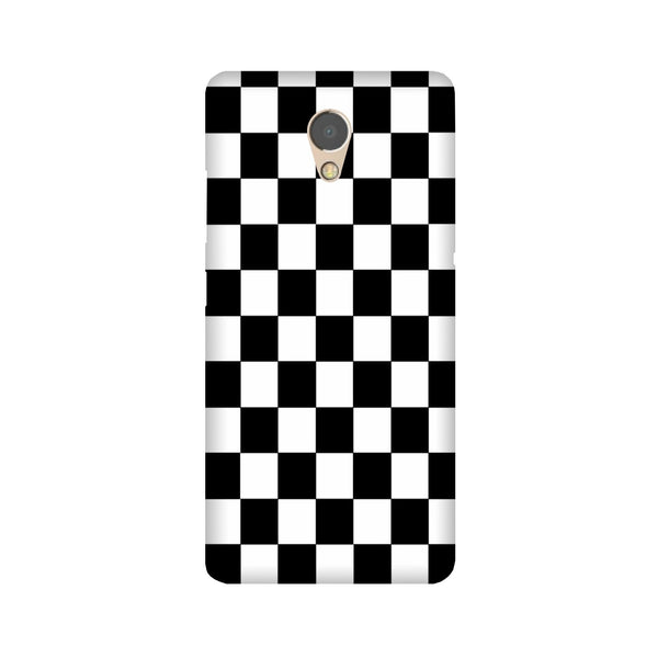 Black White Boxes Mobile Back Case for Lenovo P2 (Design - 372)