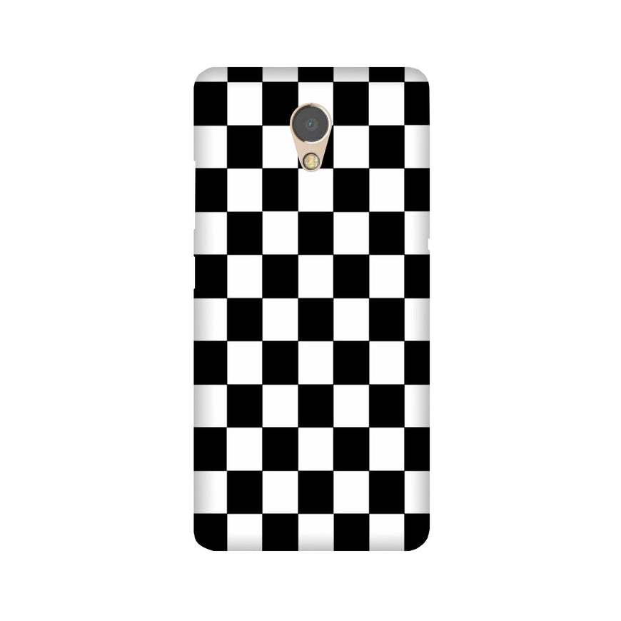 Black White Boxes Mobile Back Case for Lenovo P2 (Design - 372)