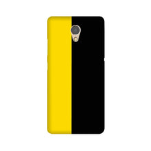 Black Yellow Pattern Mobile Back Case for Lenovo P2 (Design - 397)