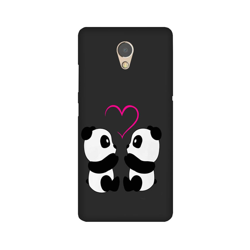 Panda Love Mobile Back Case for Lenovo P2 (Design - 398)