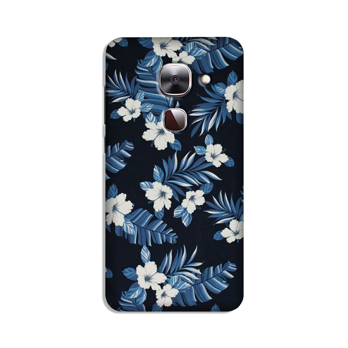 White flowers Blue Background2 Case for LeEco le 2s