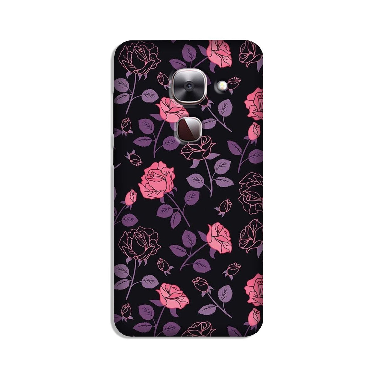 Rose Black Background Case for LeEco le 2s