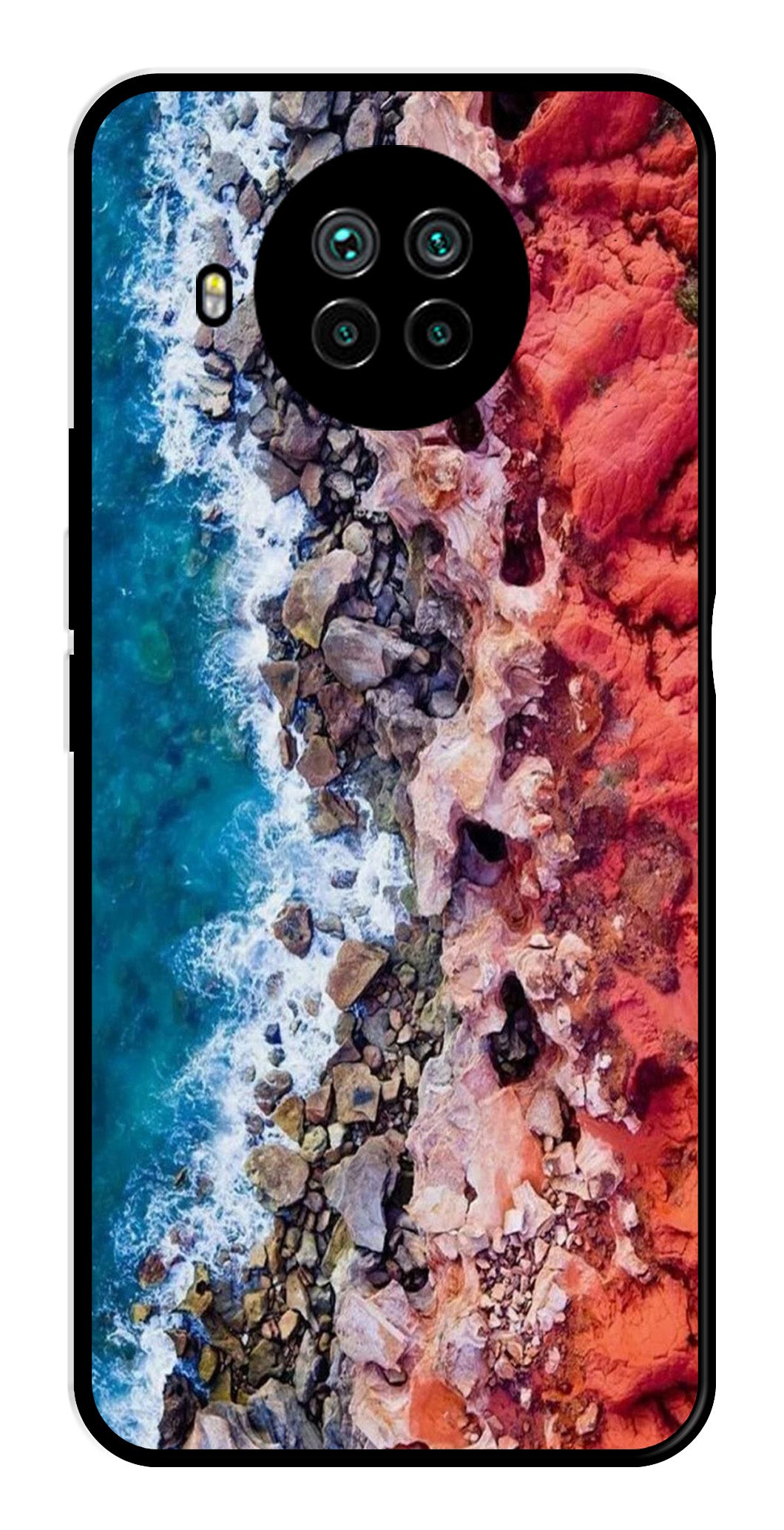 Sea Shore Metal Mobile Case for Xiaomi Mi 10i   (Design No -18)