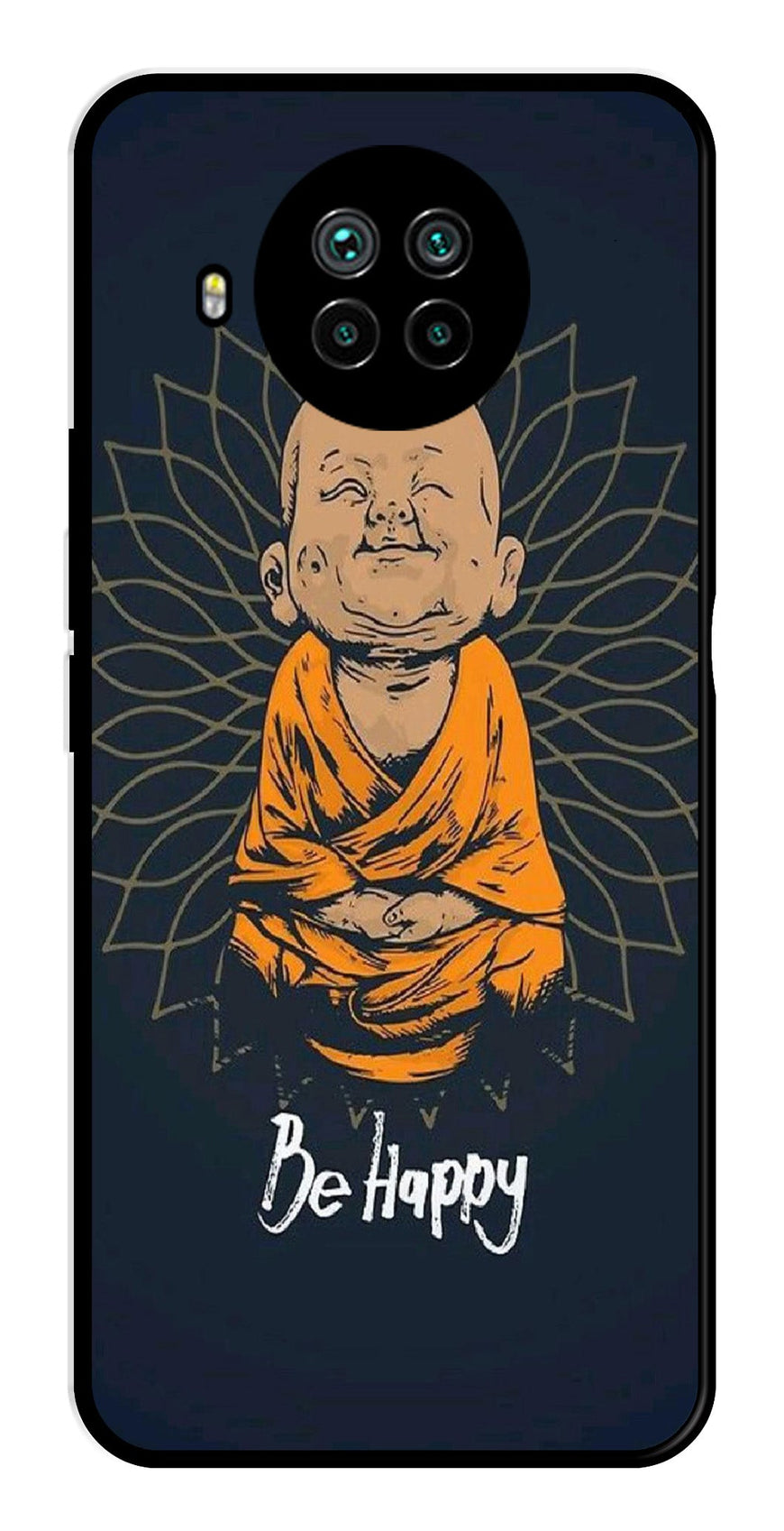 Be Happy Metal Mobile Case for Xiaomi Mi 10i   (Design No -27)