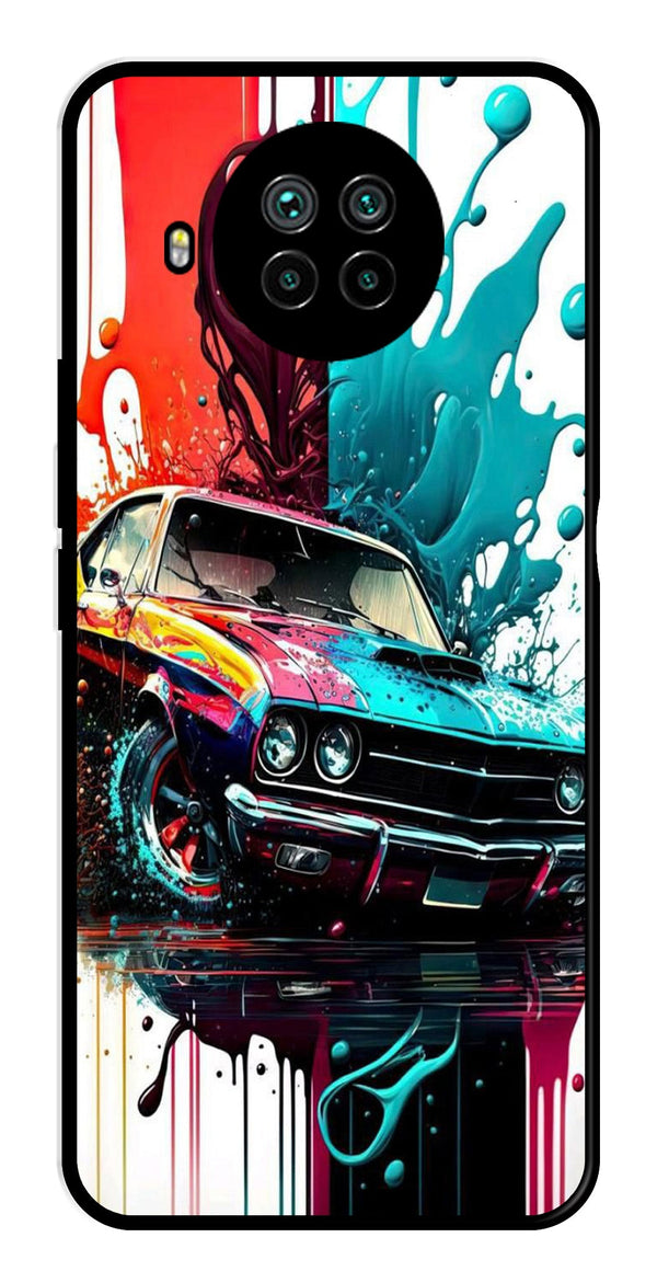 Vintage Car Metal Mobile Case for Xiaomi Mi 10i   (Design No -29)