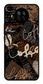 Coffee Pattern Metal Mobile Case for Xiaomi Mi 10i   (Design No -37)